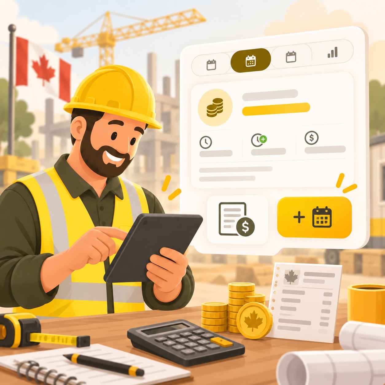 Canadian construction payroll workspace for payroll management